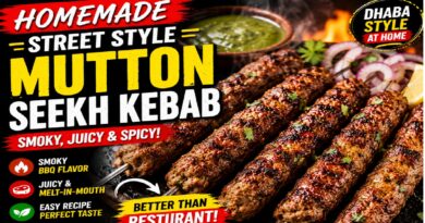Street Style Mutton Seekh Kebab: Smoky & Juicy