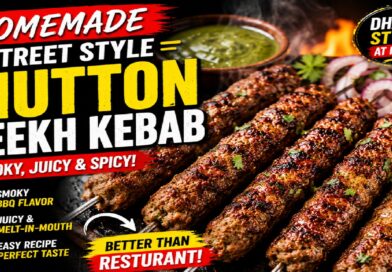 Street Style Mutton Seekh Kebab: Smoky & Juicy
