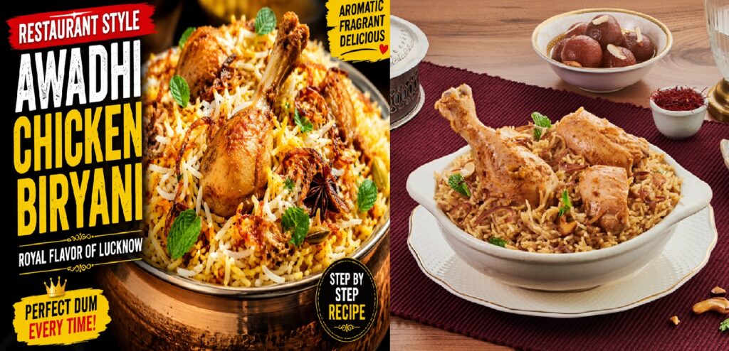 Restaurant-Style Awadhi Chicken Biryani Recipe: The Royal Lucknowi Delight You Can Make at Home