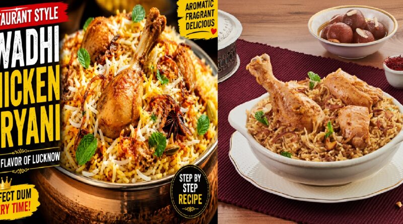 Restaurant-Style Awadhi Chicken Biryani Recipe: The Royal Lucknowi Delight You Can Make at Home