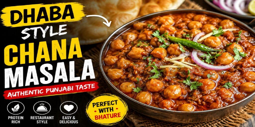 Dhaba Style Chana Masala Recipe: Authentic Punjabi Chickpea Curry with Restaurant-Style Taste at Home