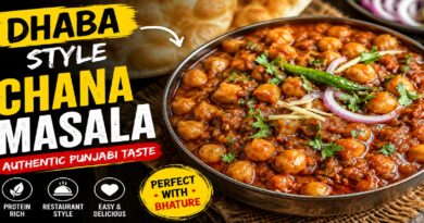 Dhaba Style Chana Masala Recipe: Authentic Punjabi Chickpea Curry with Restaurant-Style Taste at Home