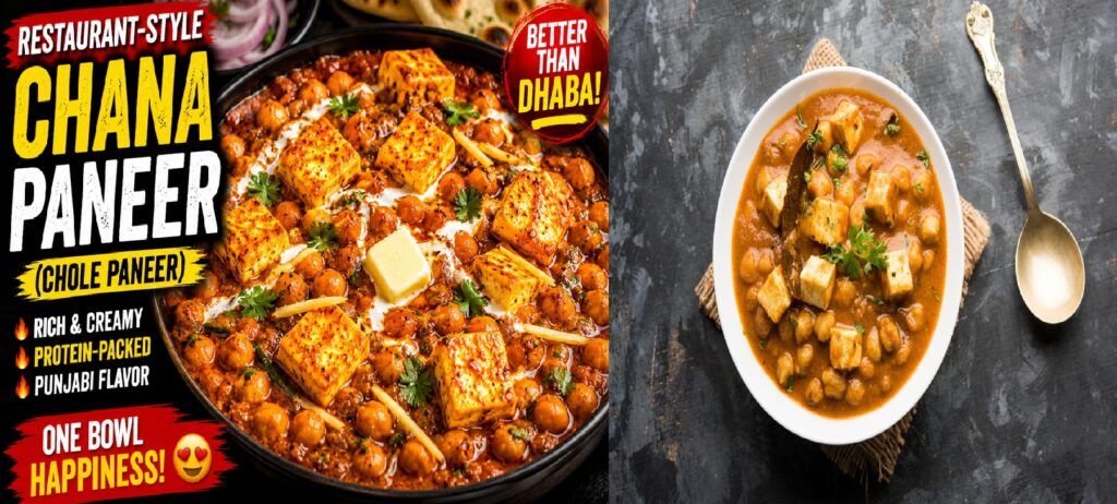 Restaurant-Style Chana Paneer - Better Than Dhaba