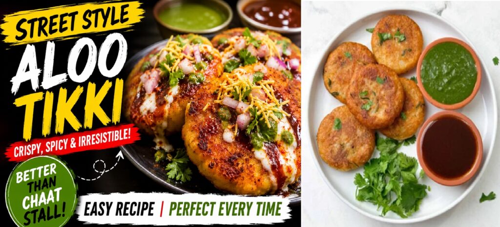 Street Style Aloo Tikki Recipe | Crispy, Spicy & Easy Indian Street Food at Home