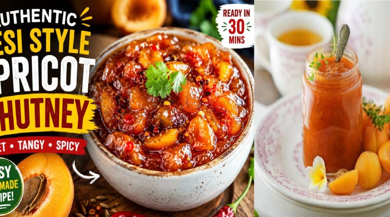 Authentic Desi Style Apricot Chutney Recipe: Sweet, Tangy & Spicy Homemade Delight