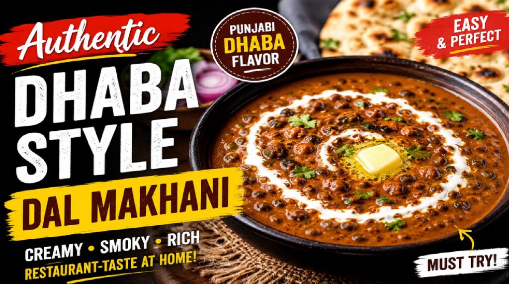 Authentic Dhaba Style Dal Makhani Recipe: Creamy, Smoky & Restaurant-Style Punjabi Delight