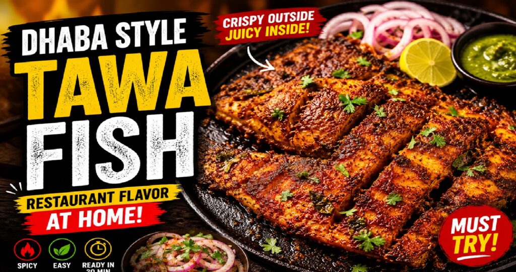 Dhaba Style Tawa Fish Recipe: Crispy, Spicy & Restaurant-Style Fish Fry You Can Make at Home