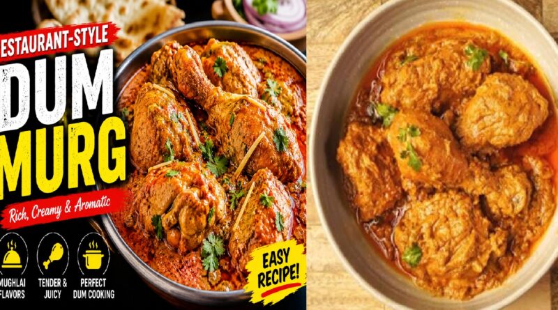 Restaurant-Style Dum Murg Recipe: How to Make Rich, Aromatic Mughlai Chicken at Home