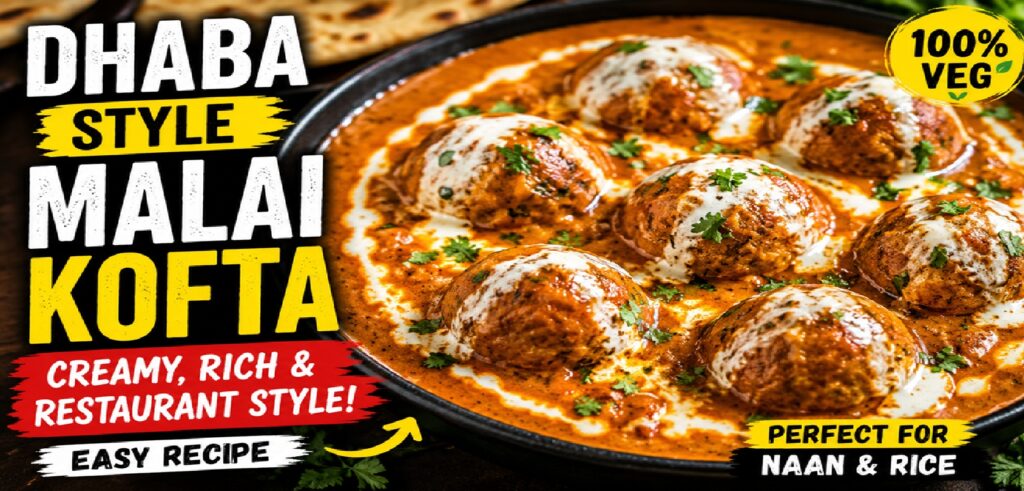 Dhaba Style Malai Kofta Recipe: Creamy, Rich & Restaurant-Style North Indian Curry You Can Make at Home